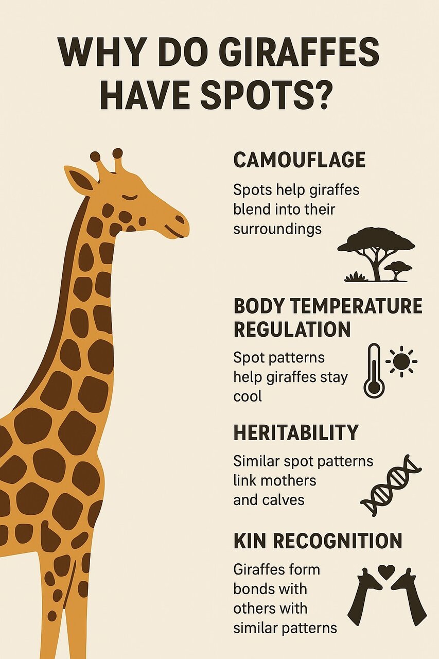 خال‌های زرافه؛ سپری در برابر شکارچیان و گرما