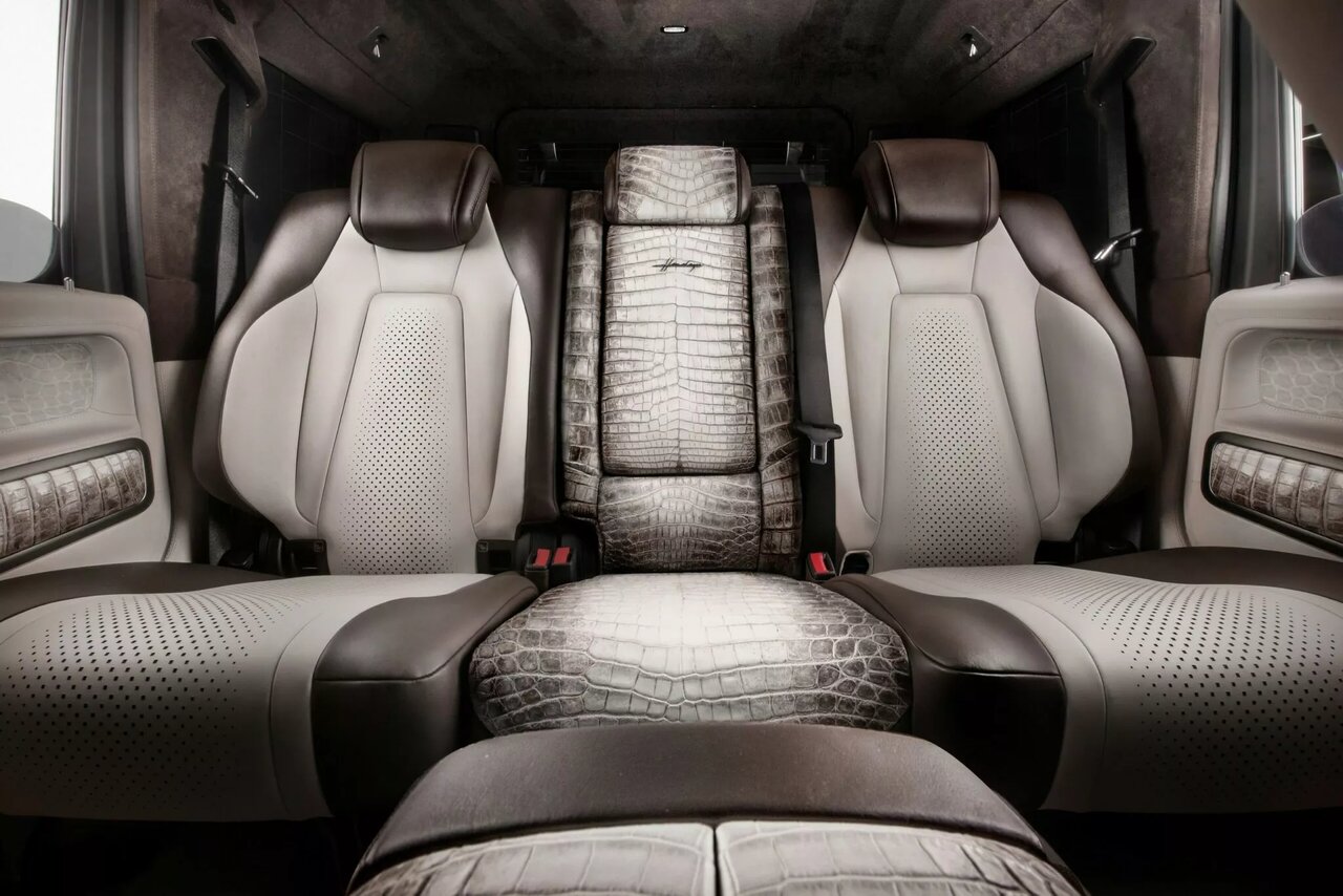 تزئین مرسدس بنز با پودر الماس و پوست کروکودیل / شاسی‌بلند ۱۷۰ میلیارد تومانی / عکس