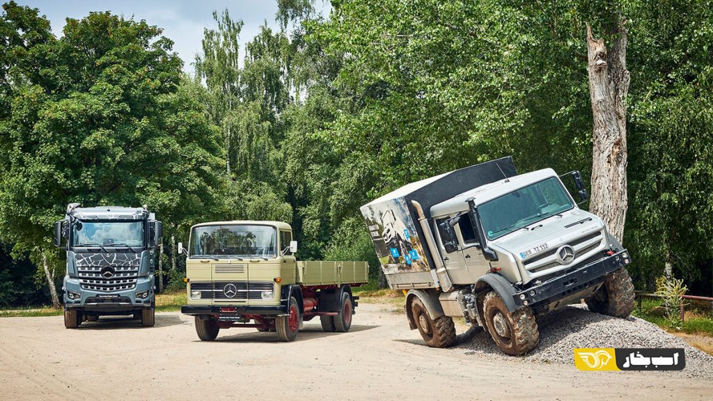 تنوع شگفت‌انگیز کامیون‌های مرسدس بنز / عکس